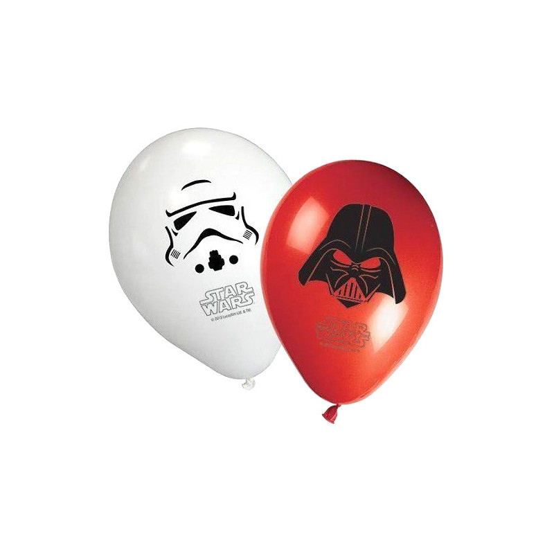 8 Ballons latex Star Wars  