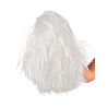 Pompon blanc m√©tallique  