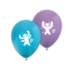 8 Ballons en latex Stitch  