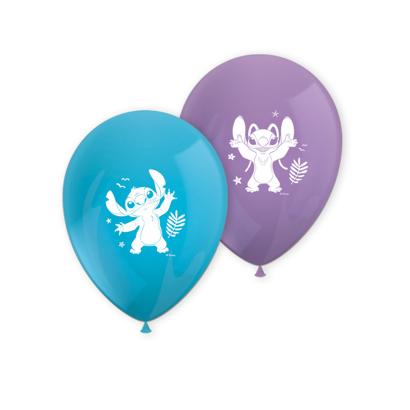 8 Ballons en latex Stitch  