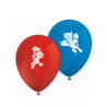 8 Ballons en latex rouge et bleu Pat' Patrouille pr√™t pour l'action  