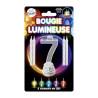 Bougies lumineuses LED chiffre 7  