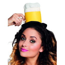 Mini chapeau chope de bi√®re adulte  