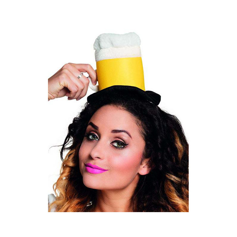 Mini chapeau chope de bi√®re adulte  
