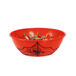 Saladier √† bonbons en plastique orange Halloween  