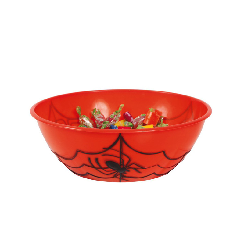 Saladier √† bonbons en plastique orange Halloween  