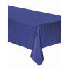 Nappe en rouleau papier damass√© bleu marine 6 m motif floral  