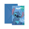6 Invitations et enveloppes Stitch  