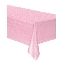 Nappe en rouleau papier damass√© rose pastel 6 m largeur 120 cm  