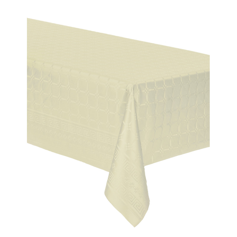 Nappe en rouleau papier damass√© ivoire 6 m x 1,20 m  