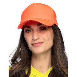 Casquette orange fluo adulte  