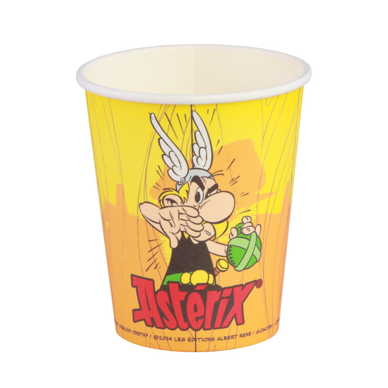 8 Gobelets en carton Ast√©rix 250 ml  
