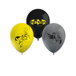 8 Ballons en latex Batman 26 cm  