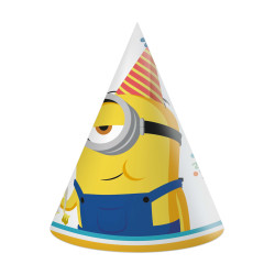 6 Chapeaux de f√™te Minions  