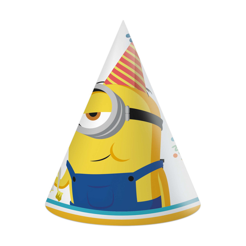 6 Chapeaux de f√™te Minions  