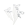 kit photobooth argent paillet√© 9 pi√®ces  