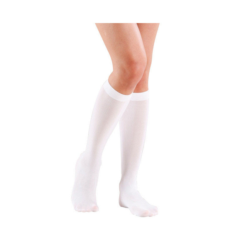 Chaussettes collants blancs opaques femme  