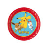 8 Petites assiettes en carton Pok√©mon Next Generation 20 cm  