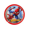 8 Assiettes en carton Spiderman Fighter 20 cm  