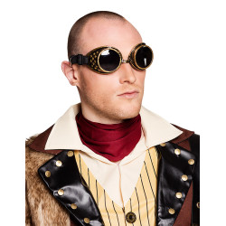 Lunettes aviateur cuivre steampunk adulte  
