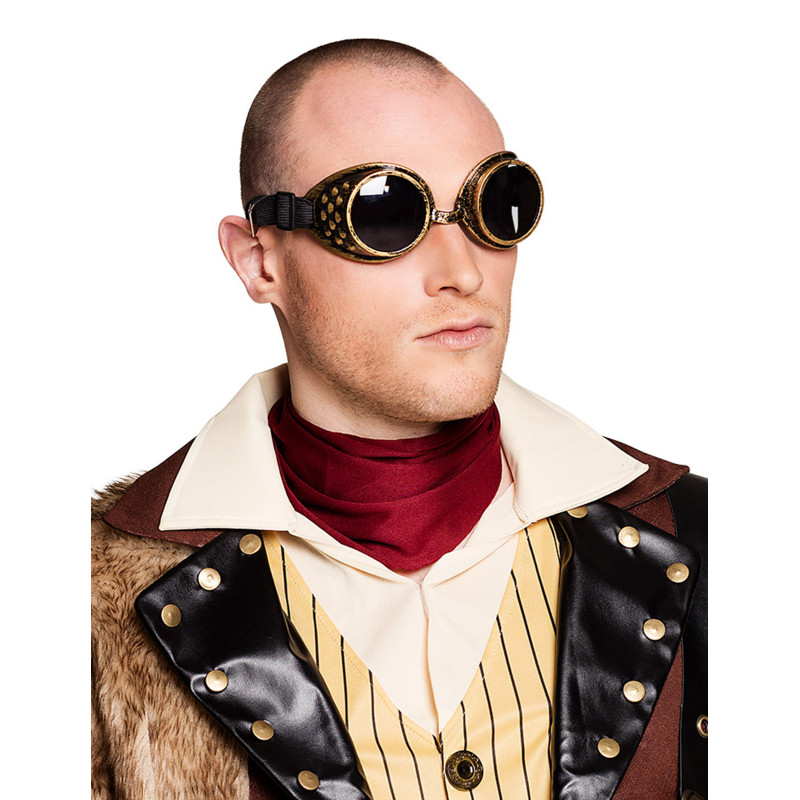 Lunettes aviateur cuivre steampunk adulte  