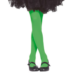 Collants verts opaques fille  