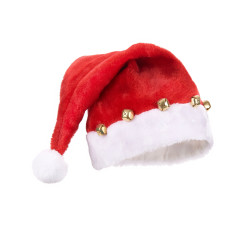 Bonnet de P√®re No√´l avec grelots  