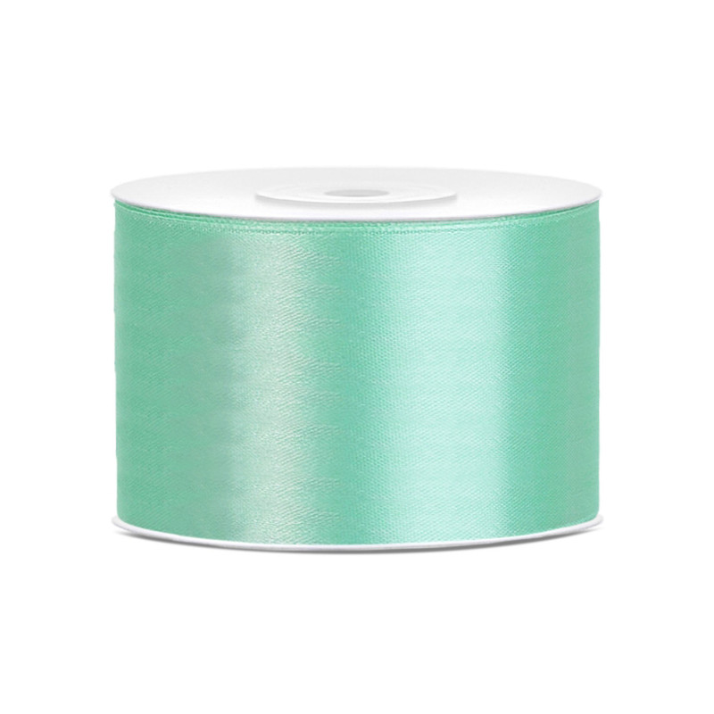Ruban satin vert menthe 5 cm x 25 m pour d√©coration  