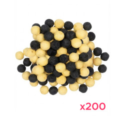 200 Boules √† sarbacane noir et or  
