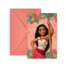 6 Invitations Vaiana 2  