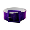 Ceinture brillante violette adulte  