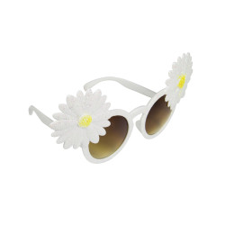 Lunettes marguerites blanches adulte  