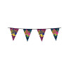 Guirlande fanions 80's Party 6 m  