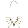 Collier os et t√™te de mort adulte  