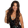 Collier disco argent√© adulte  