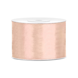 Ruban satin p√™che 5 cm x 25 m pour d√©coration  