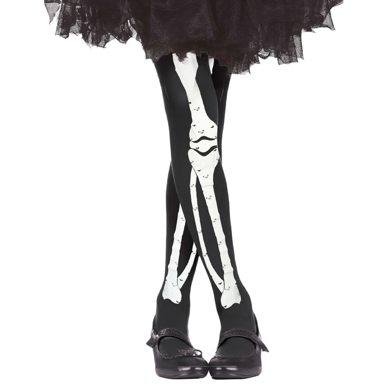 Collants squelette enfant Halloween  