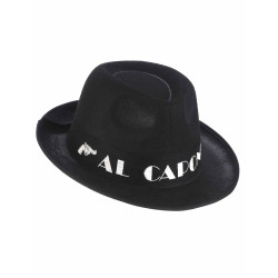 Chapeau borsalino Al Capone noir adulte  