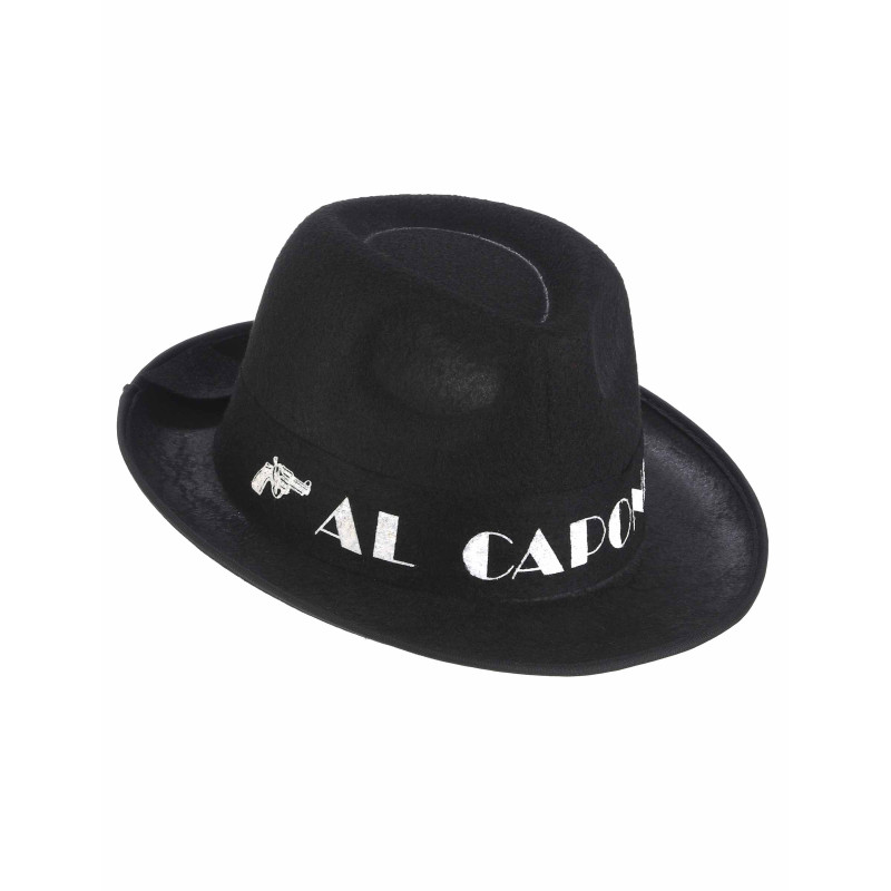 Chapeau borsalino Al Capone noir adulte  