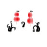 5 Cake toppers f√™te de pirate 13,5 - 21,5 cm  