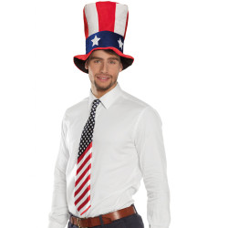 Cravate drapeau am√©ricain adulte  
