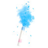 Canon √† poudre et confettis bleus 30 cm  
