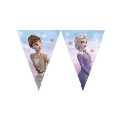 Guirlande fanions en papier La Reine des Neiges 2,3 m  