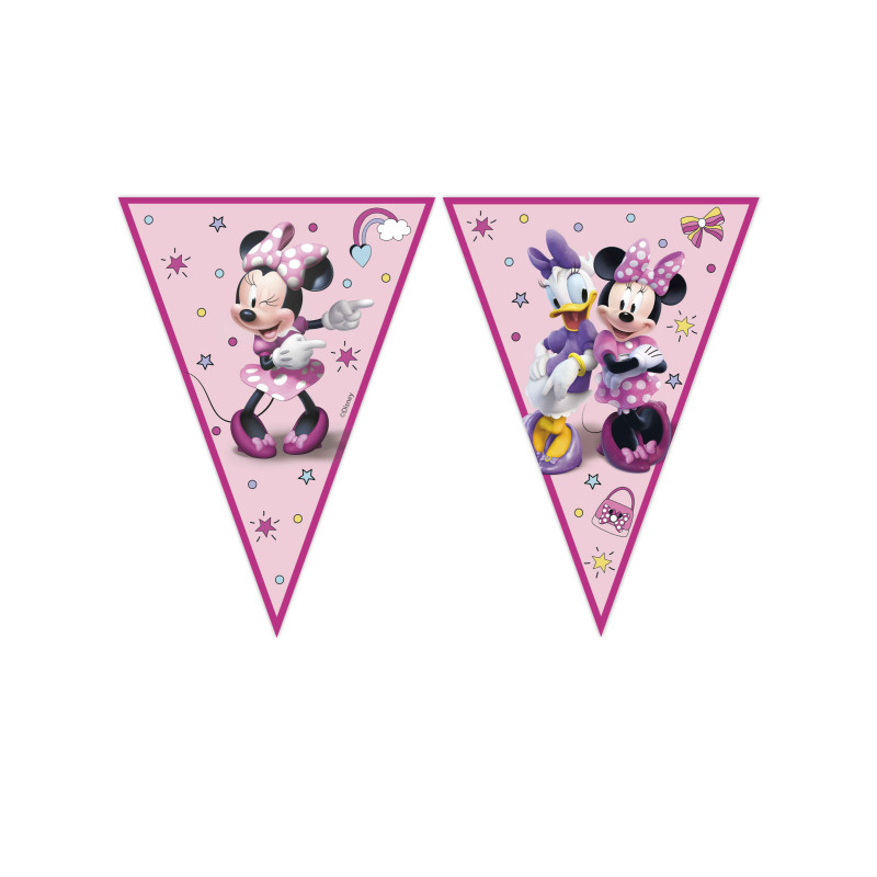 Guirlande fanions en papier Minnie Junior 2,3 m  