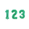 Ballon aluminium vert m√©tallique chiffre 86 cm  