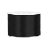 Ruban satin noir 5 cm x 25 m pour d√©coration  