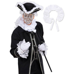 Collerette en satin baroque blanc  