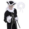 Collerette en satin baroque blanc  
