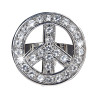Bague hippie strass adulte  