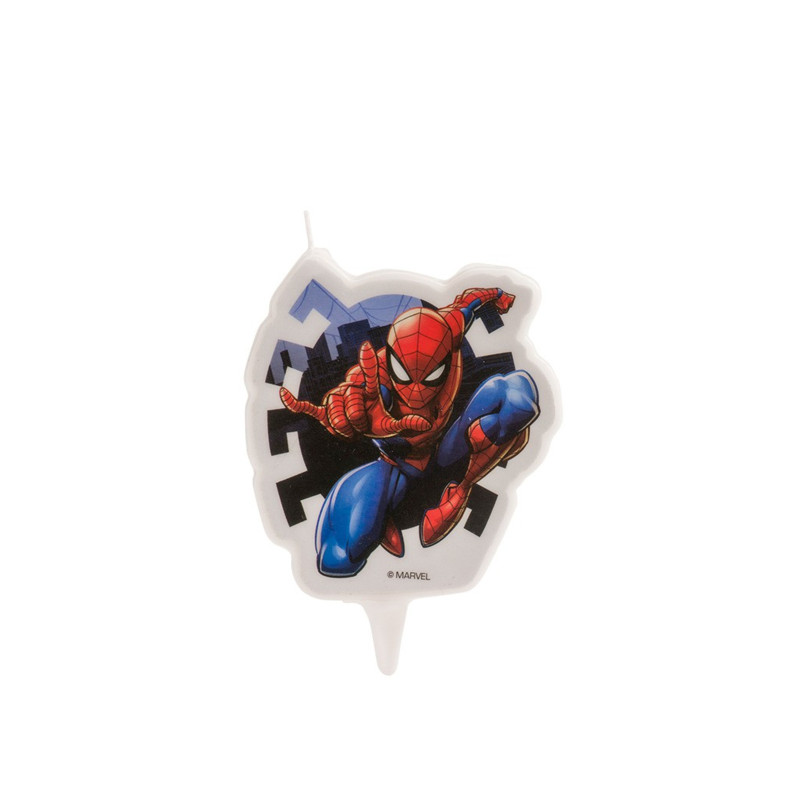 Bougie anniversaire Spiderman 7,5 cm  